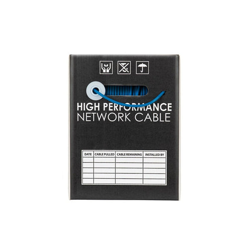 Cat 6 Ethernet 305m Cable Reel Box : Blue